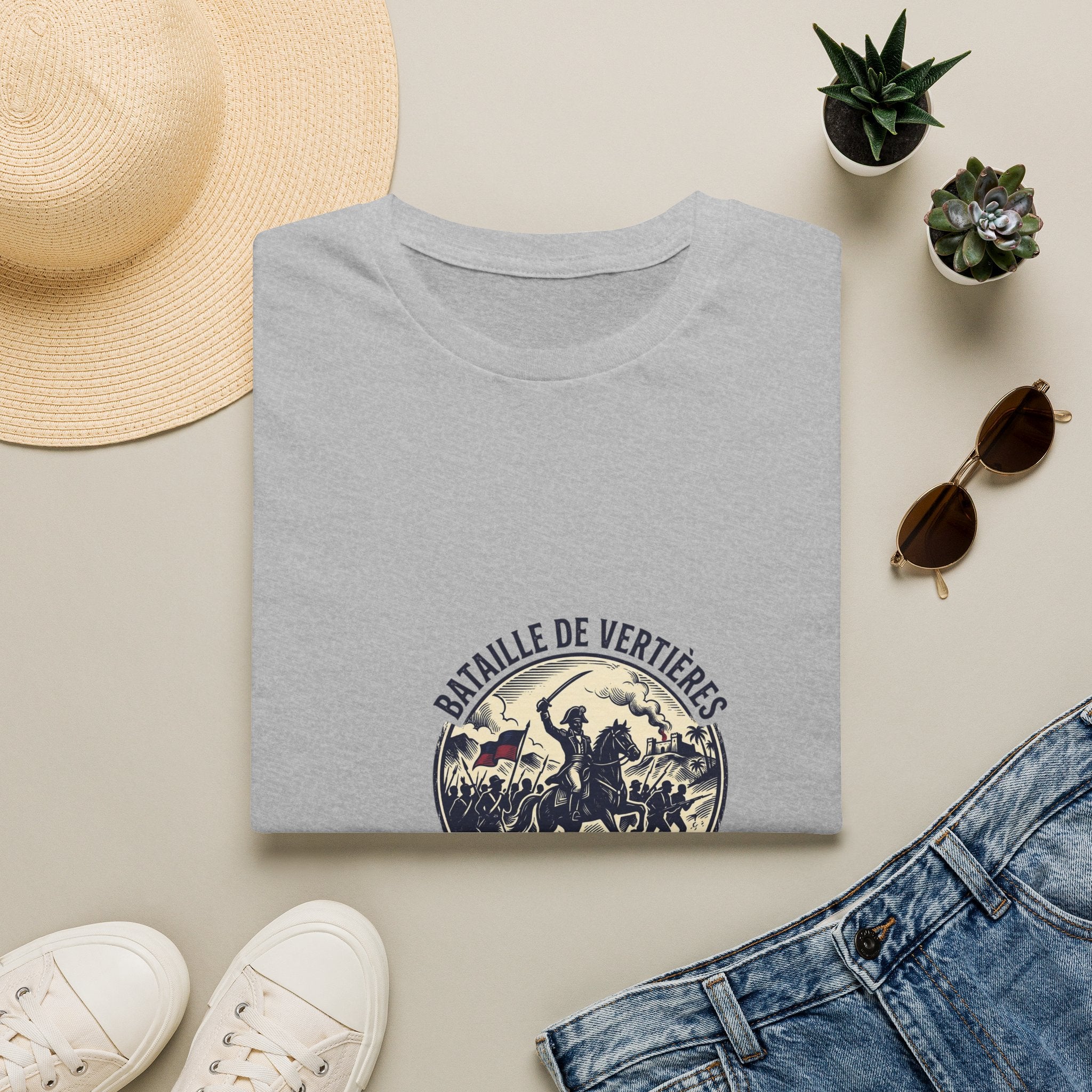 T-Shirt — Bataille de Vertières Vintage Haitian Revolution Graphic Tee