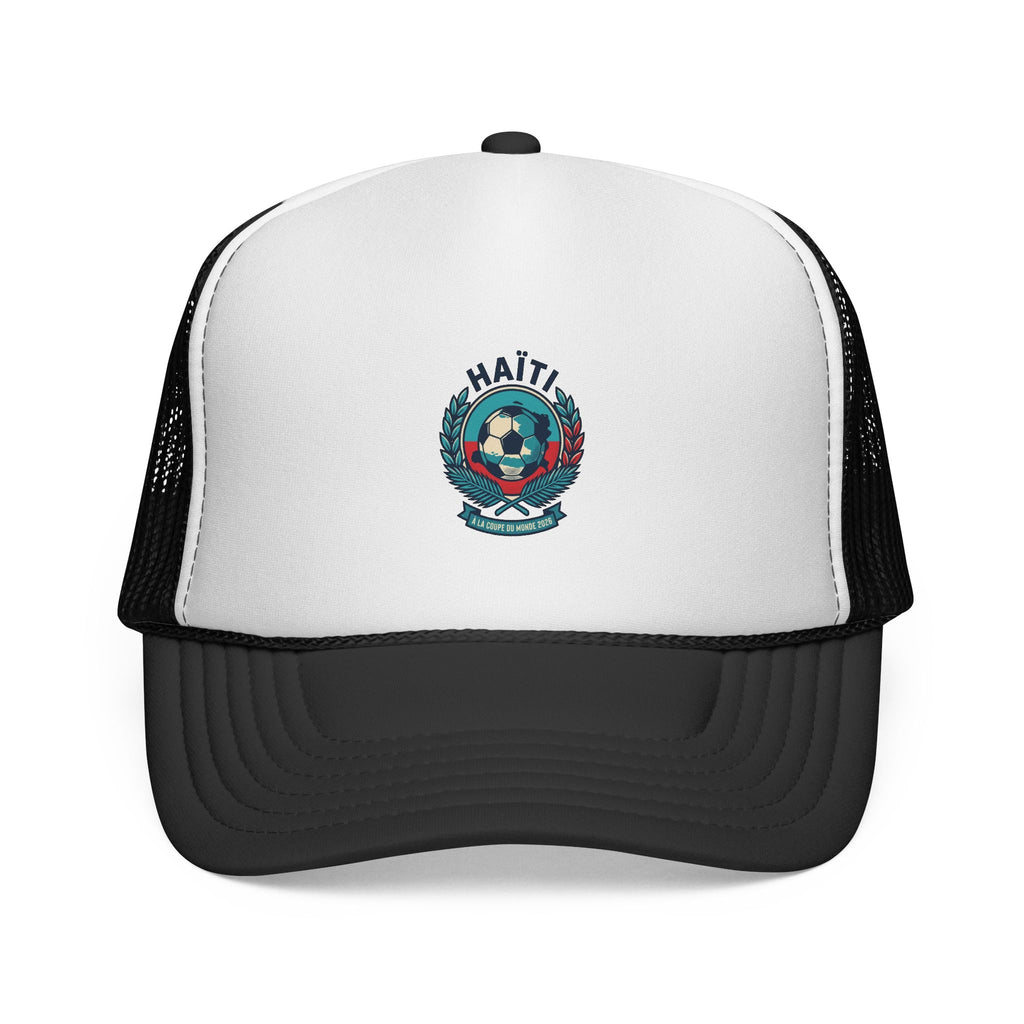 Haiti Soccer Crest Trucker Cap