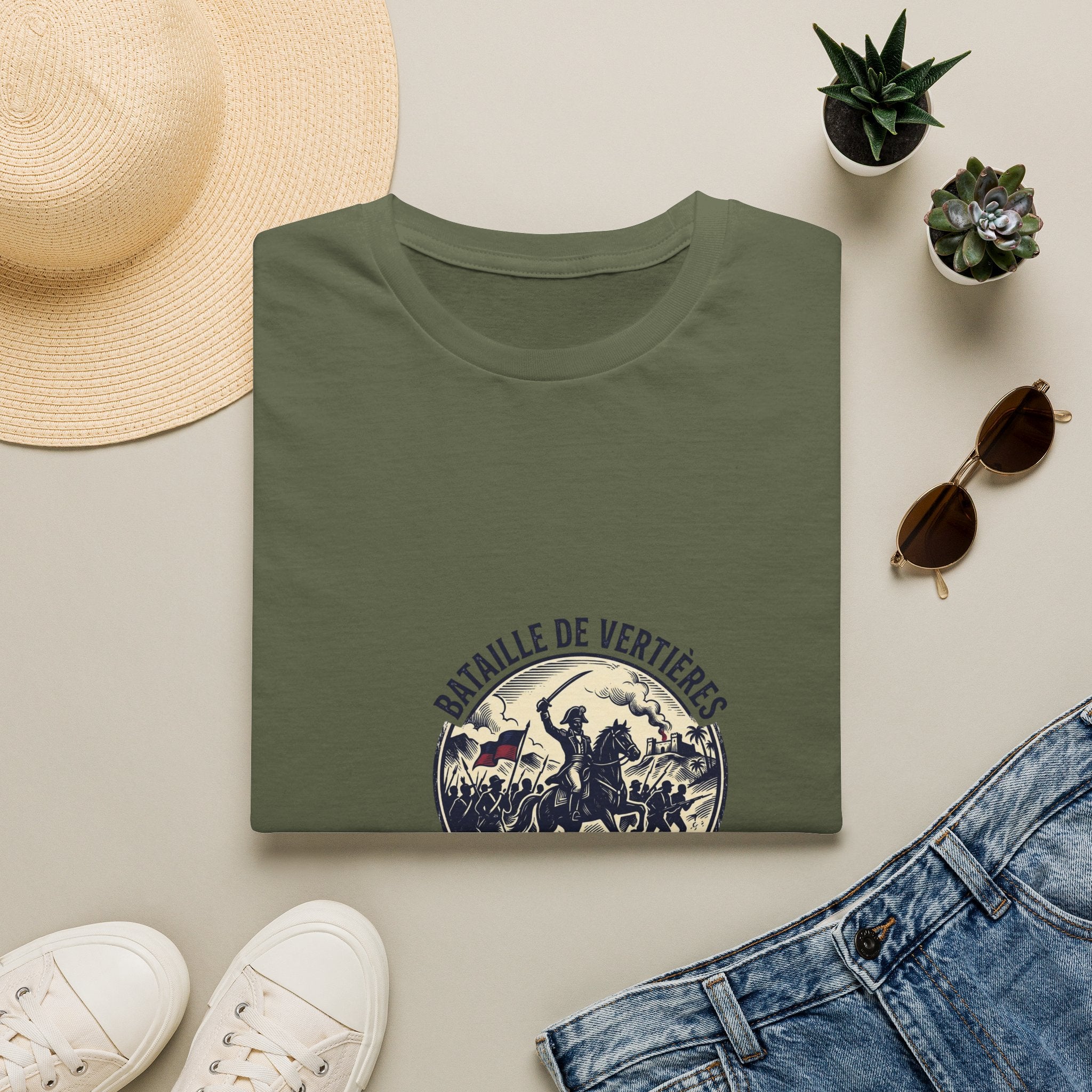 T-Shirt — Bataille de Vertières Vintage Haitian Revolution Graphic Tee