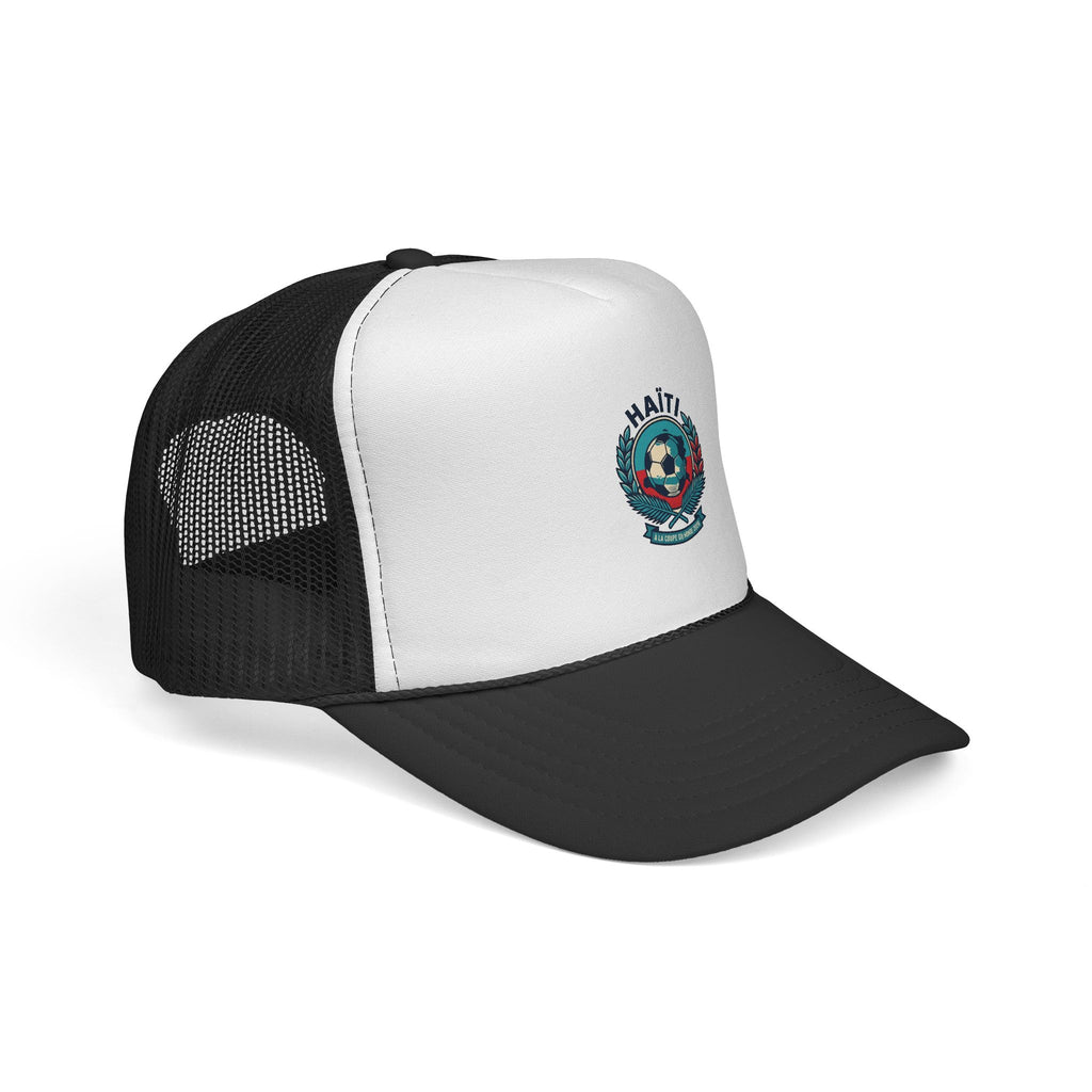 Haiti Soccer Crest Trucker Cap
