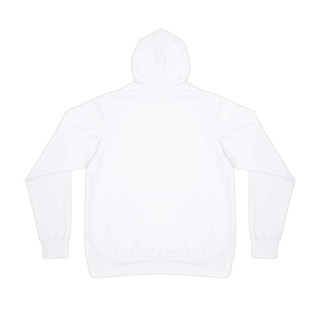 Retro Coastal Sunrise Athletic Hoodie — "Adventure Awaits" Graphic