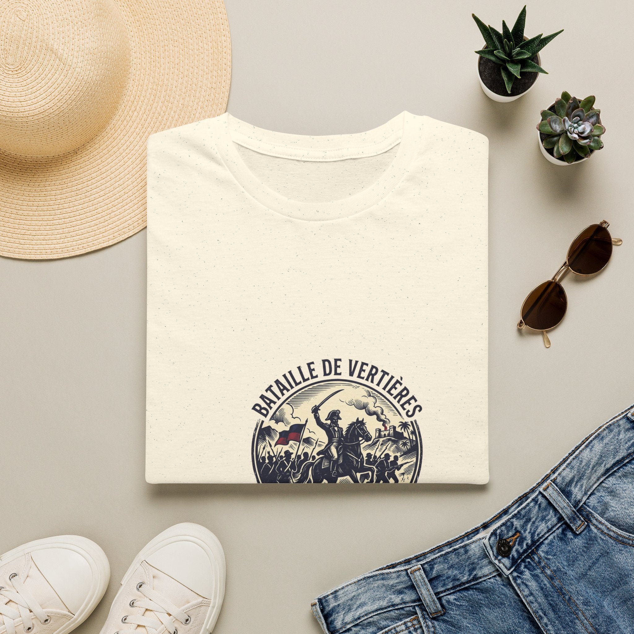 T-Shirt — Bataille de Vertières Vintage Haitian Revolution Graphic Tee