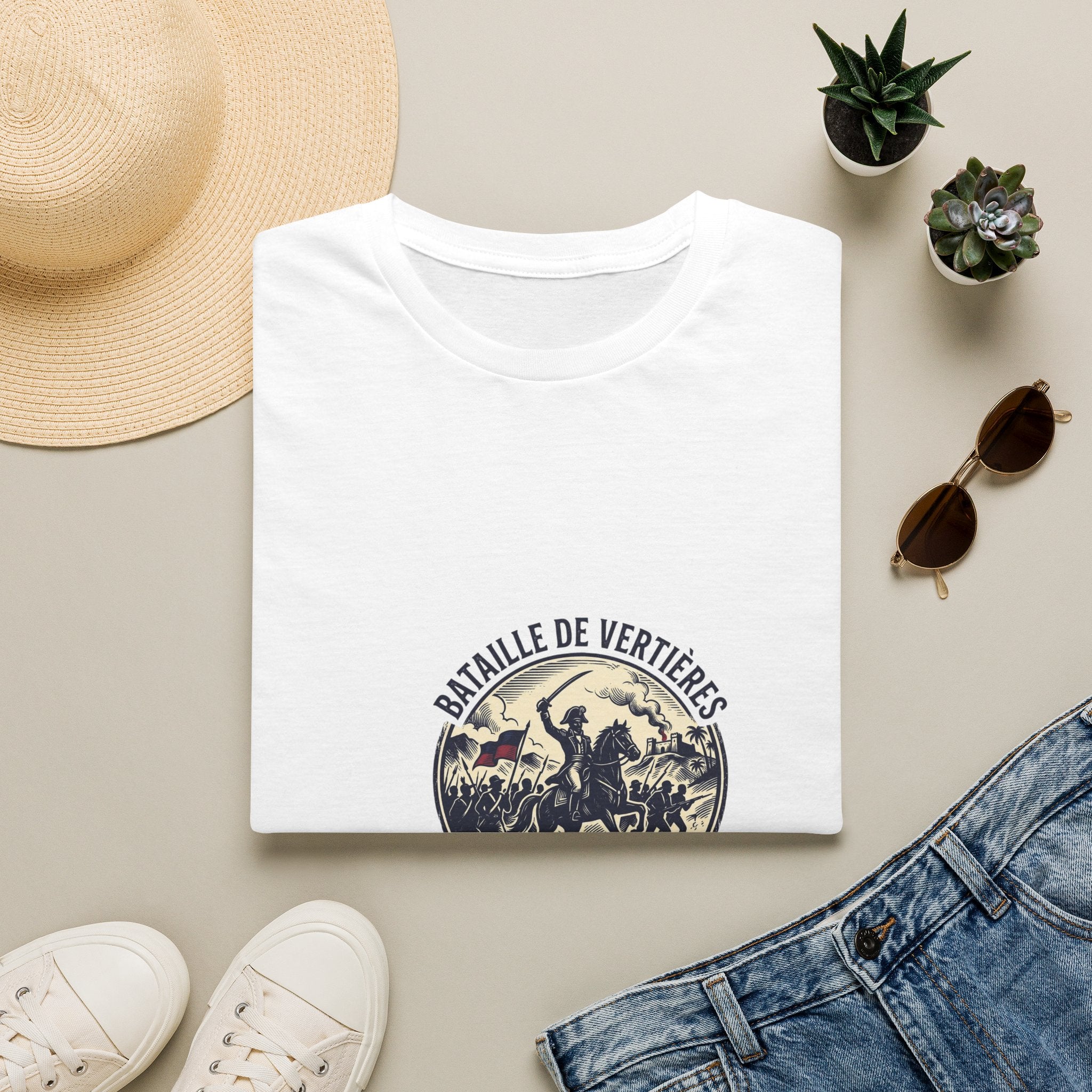 T-Shirt — Bataille de Vertières Vintage Haitian Revolution Graphic Tee